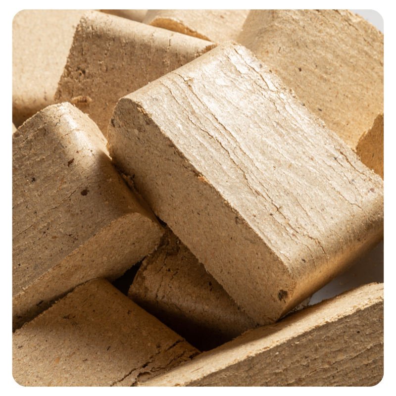 Biobrick Heating Behind the Scenes: Crafting Our Eco-Friendly BioBricks | EasyLight Fire ...